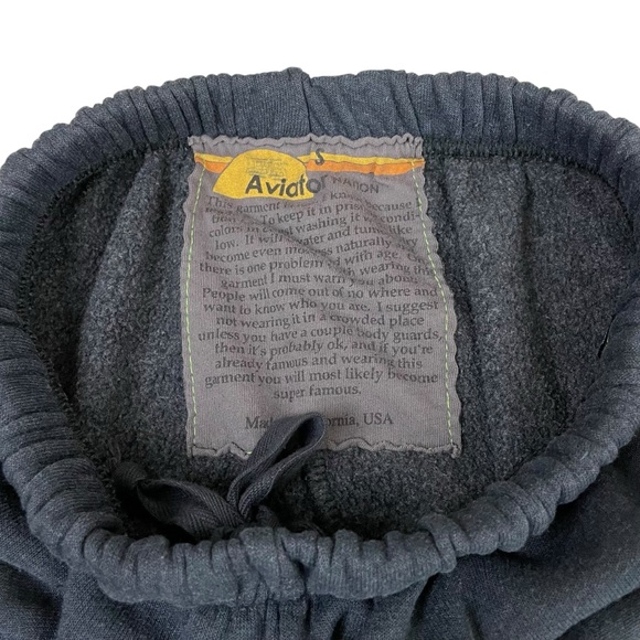 Aviator Nation White Lightning BOLT Sweatpants Navy Blue Small - Picture 7 of 14